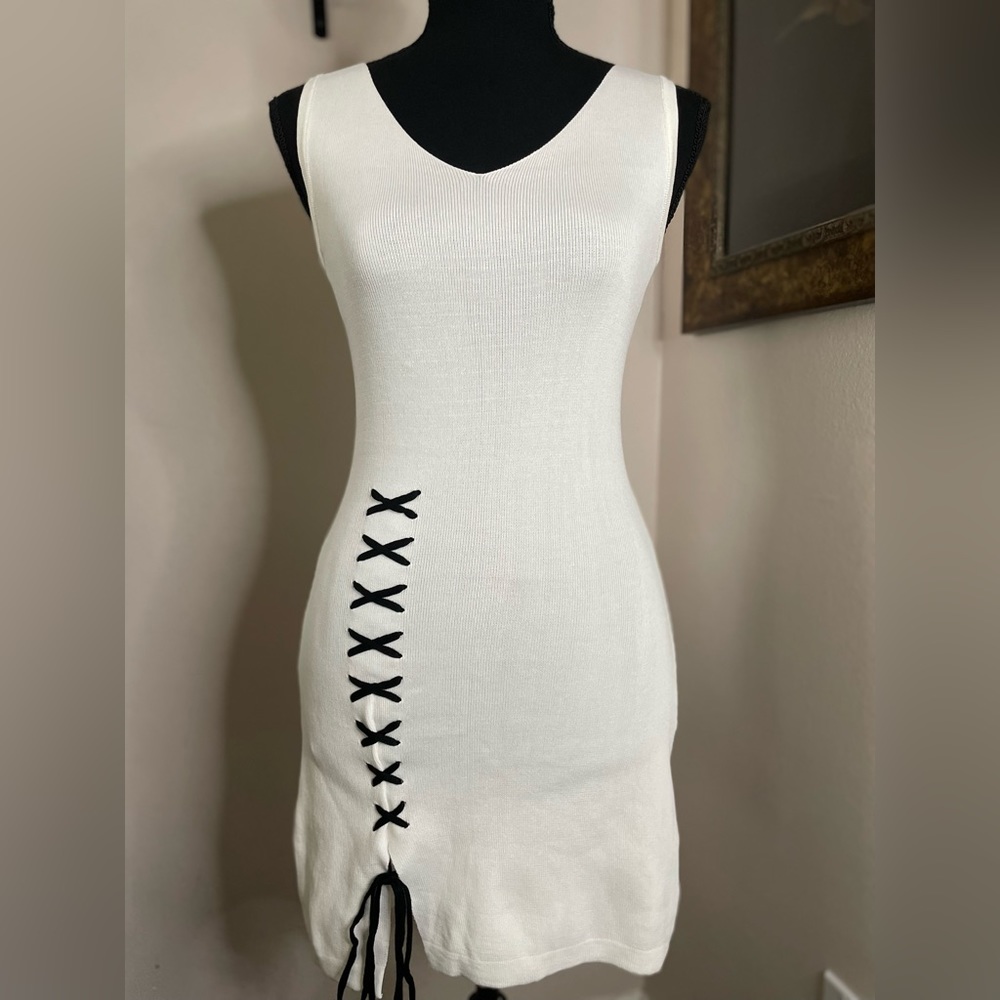 White mini dress